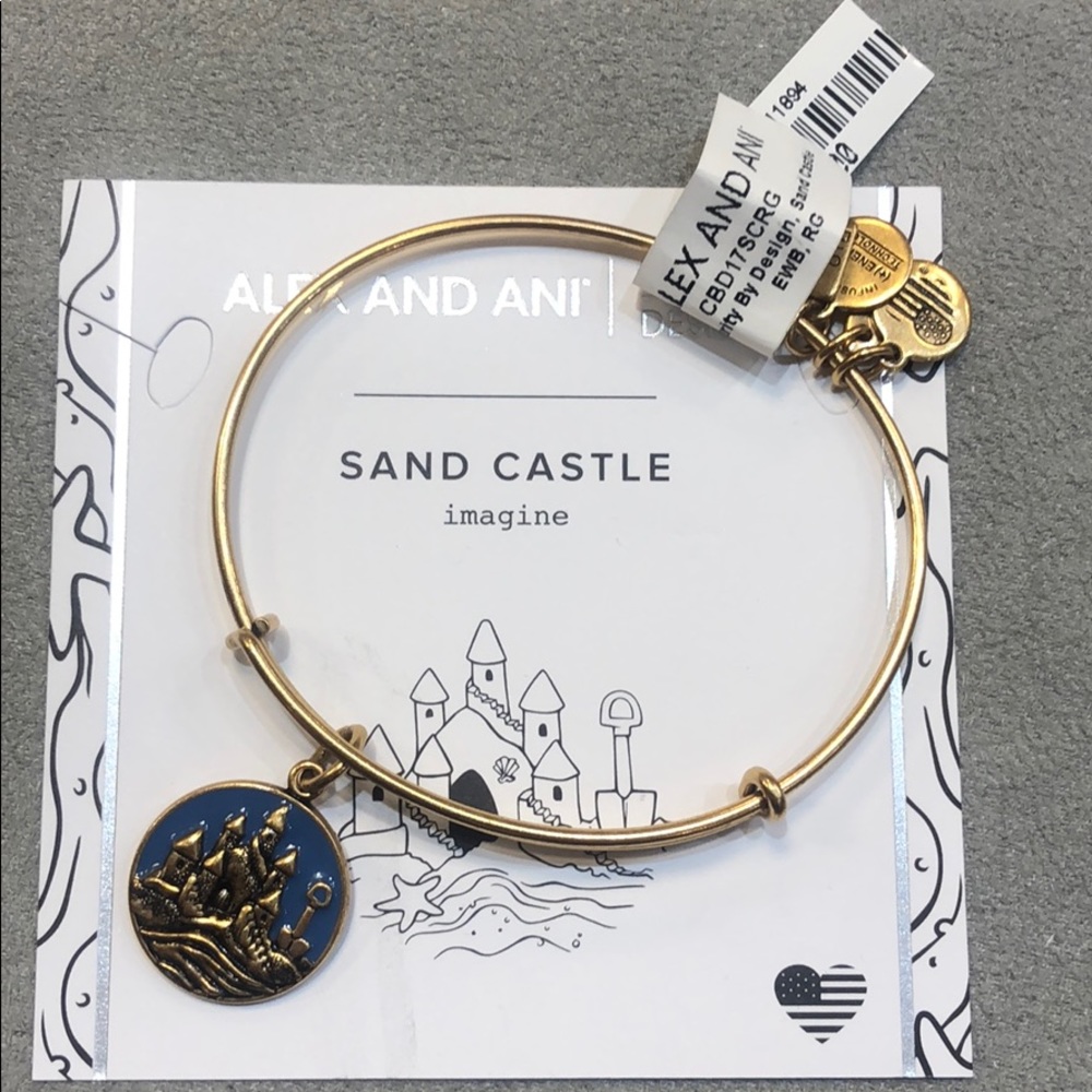 Alex and Ani Sand Castle Bangle